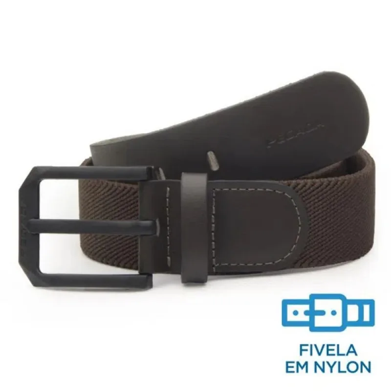 Cinto Masculino Pegada Couro Elástico Marrom Cl1002345-02 120 / Marrom