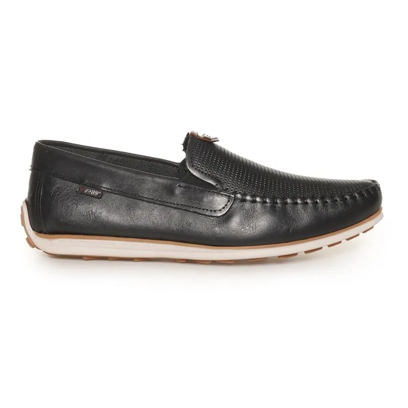 Mocassim Pegada Couro Masculino Preto PRETO - 37