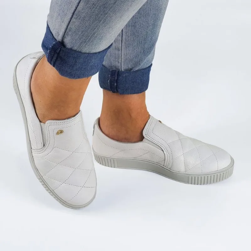 Tênis Pegada Feminino Slip On com Elástico 219016 38 / Branco