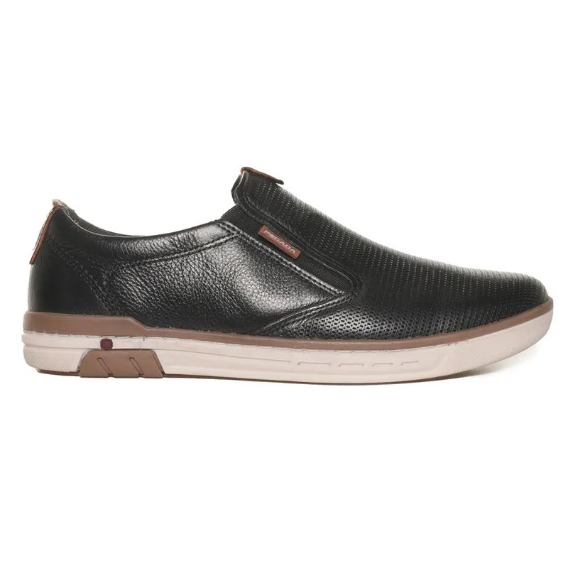 Tênis Casual Pegada Consignado Couro Masculino Preto 37