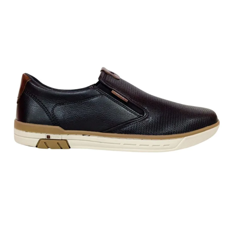 Sapatênis Masculino Couro Iate Tenis Slip On Pegada 119311