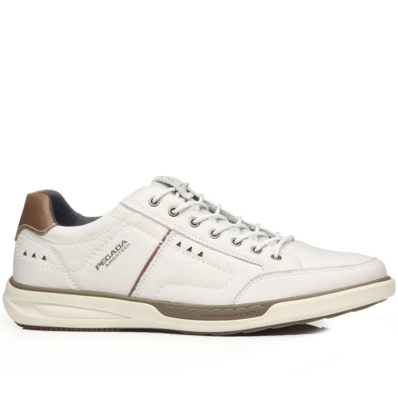 Sapatênis Pegada Masculino em Couro Milk 111102-04 38