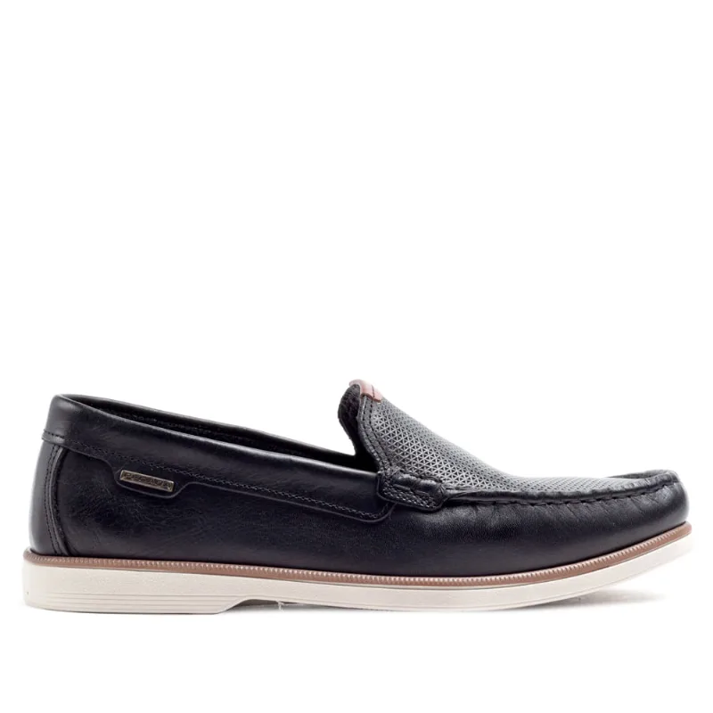 Sapato Mocassim Masculino Pegada em Couro Preto - 38