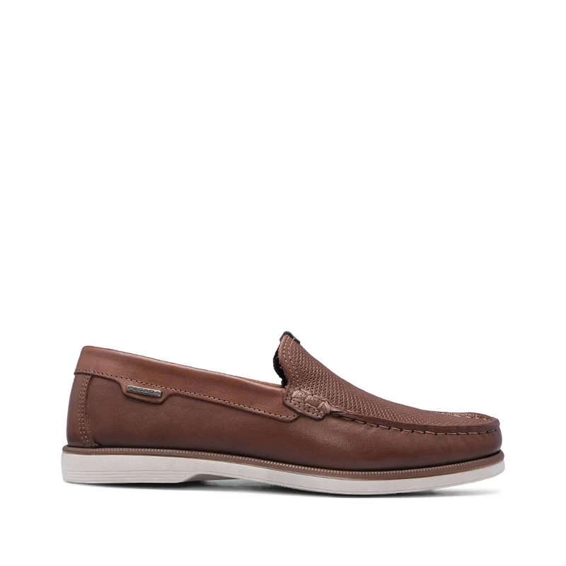 Sapato Casual Homem Pele Castanho 40