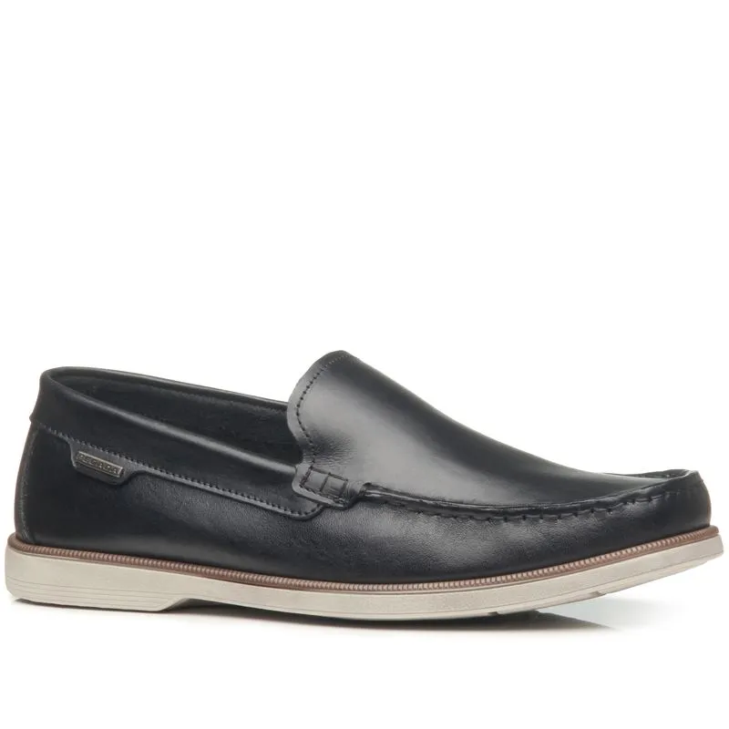 Mocassim Pegada Masculino em Couro Preto 141903-02 41