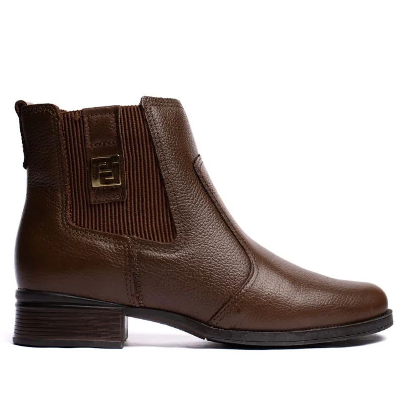 Bota Feminina Pegada Chelsea Marrom - 35