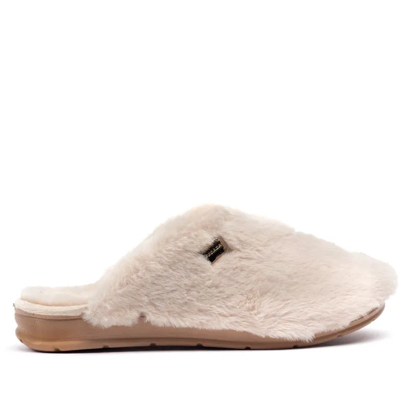 Pantufa Feminina Pegada Peluciada Creme - 35