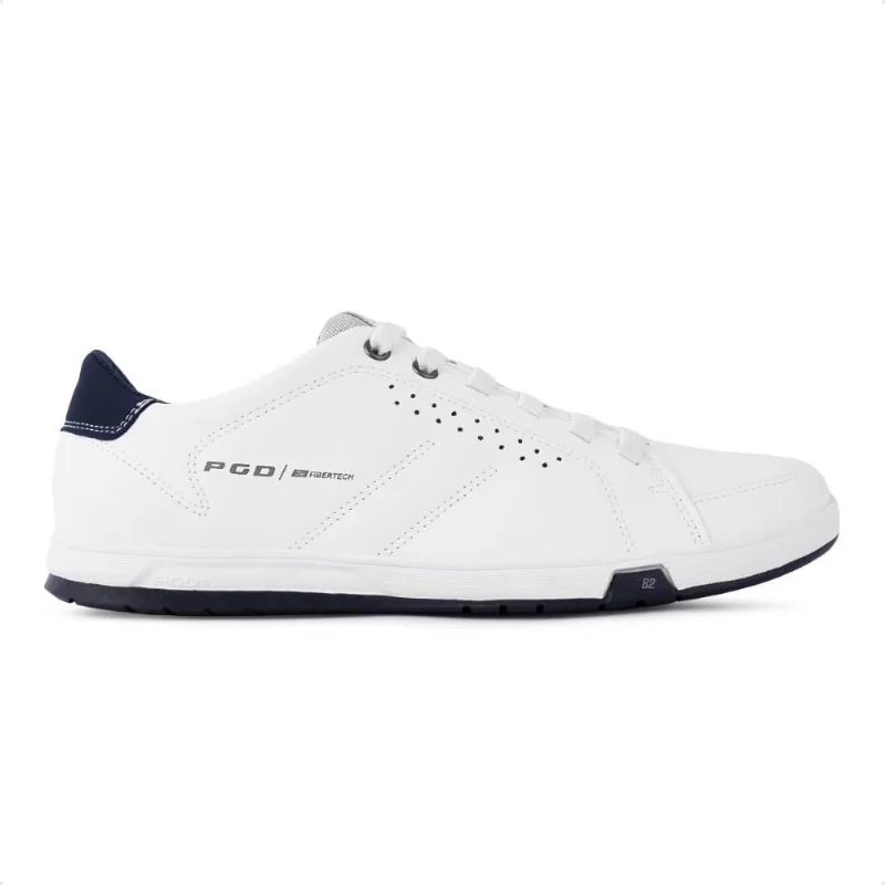 Sapatênis Pegada Element Confort Masculino 39 / Branco / Marinho