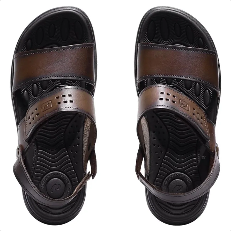 Sandália Pegada Wave Masculina 39 / Marrom Escuro