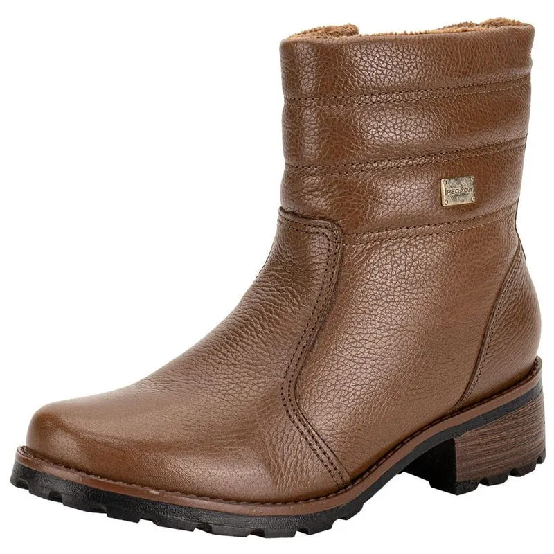 Bota Feminina Cano Baixo Pegada 281417 CHOCOLATE 39