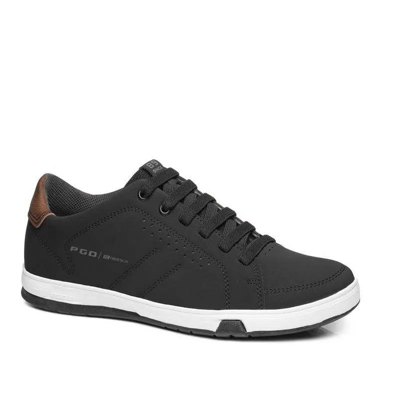 Tênis Casual Pegada Infantil em Microfibra Preto 370425-06 32