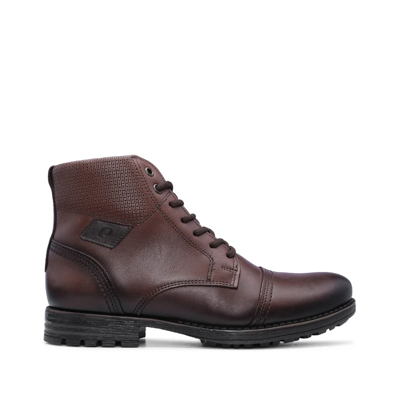Bota Casual Homem Pele Castanho 43