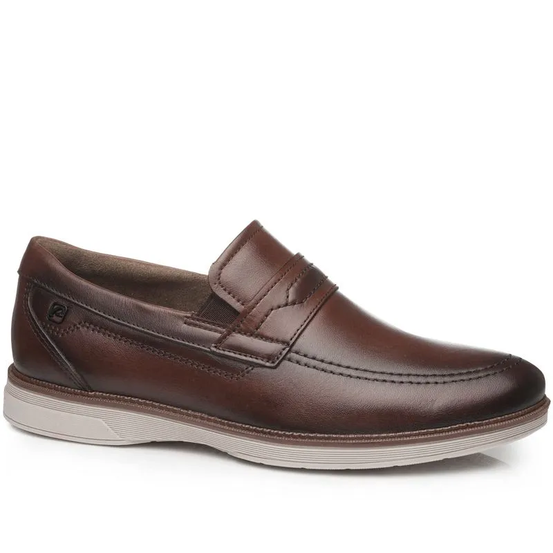 Sapato Casual Pegada Masculino em Couro Pinhão 126704-03 42