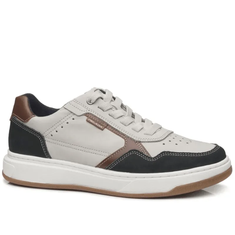 Tênis Pegada Couro Masculino Cinza 40