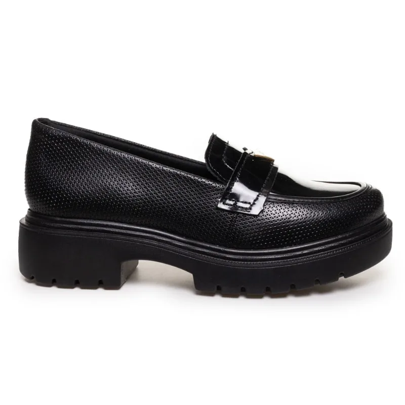 Mocassim Pegada Croco Feminino Preto 37 - Pegada