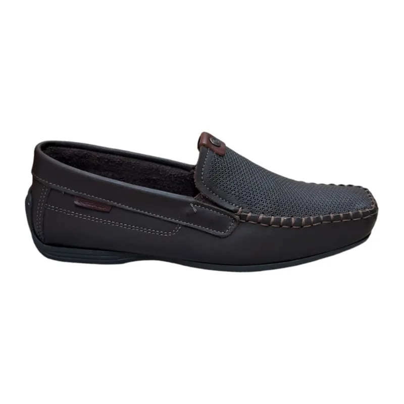 Mocassim Pegada Masculino Couro Casual Conforto 140741 Preto
