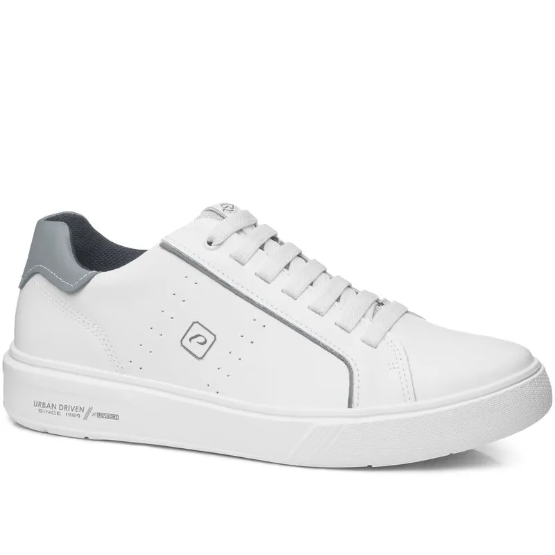 Tênis Casual Pegada Masculino em Couro Branco 111901-02 40