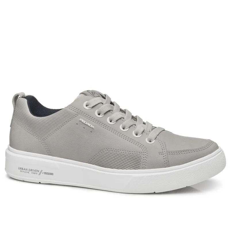 Tênis Casual Pegada Masculino em Couro Silver 111902-09 40