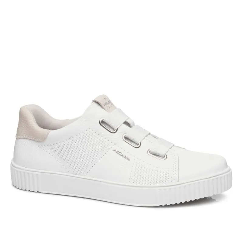 Tênis Pegada Feminino em Couro Branco 219022-01 34