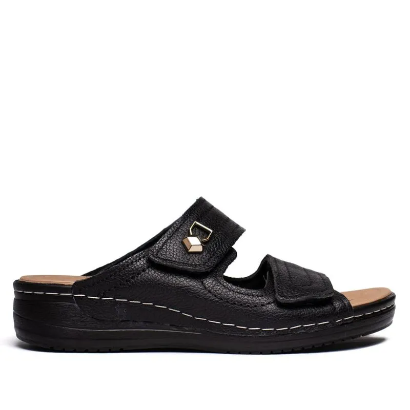 Tamanco Feminino Pegada Comfy Tiras Aderentes Preto - 39