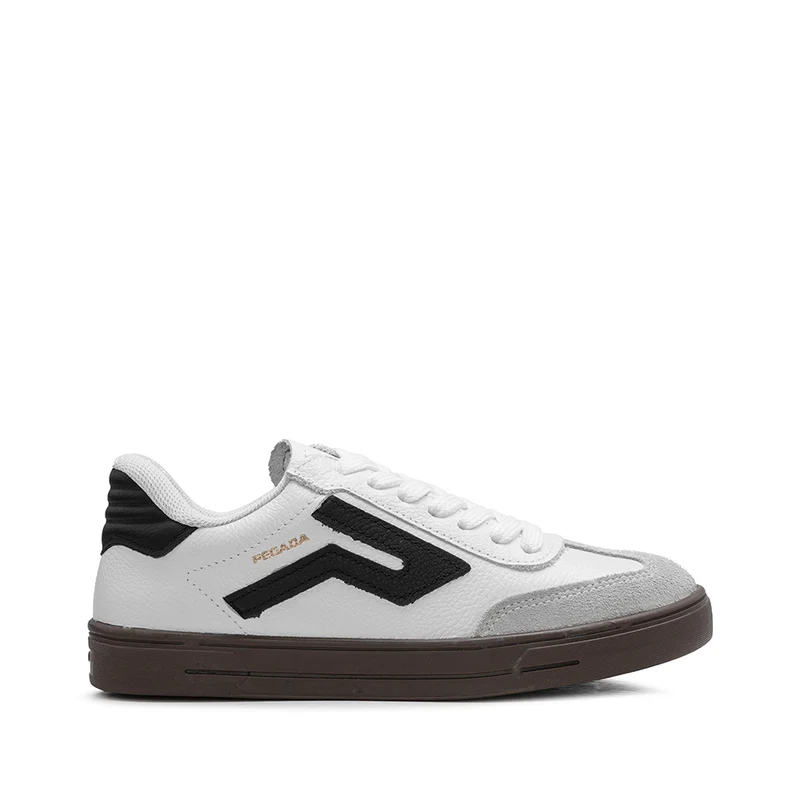 Sapatilha Casual Mulher Pele Branco E Preto 36
