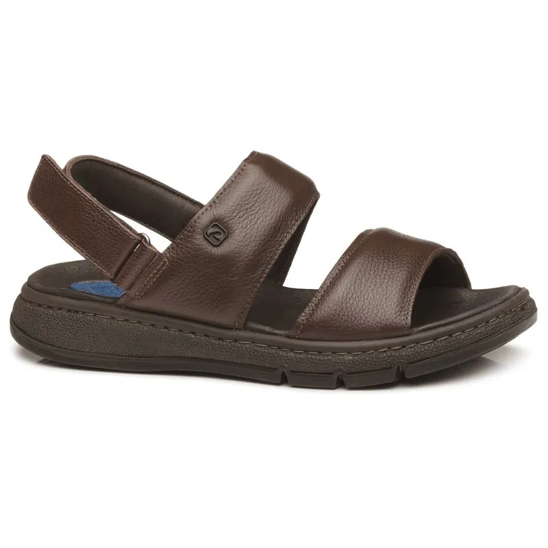 Sandália Pegada Masculina Marrom 43