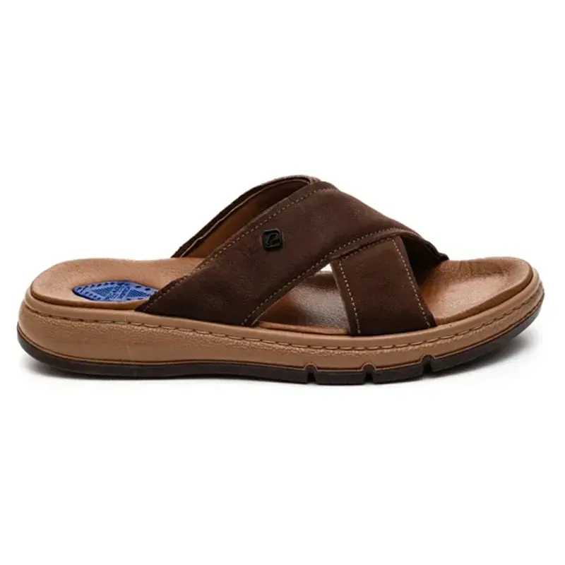 Chinelo Pegada Slide Dubai Masculino Marrom 43 CHOCOLATE