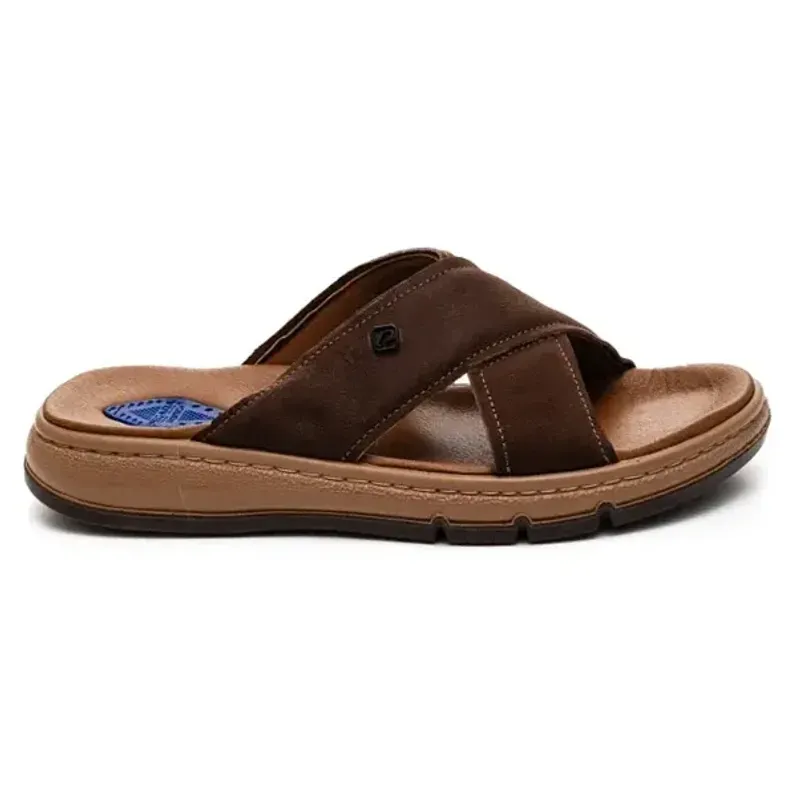 Chinelo Pegada Slide Dubai Masculino Marrom 37 CHOCOLATE