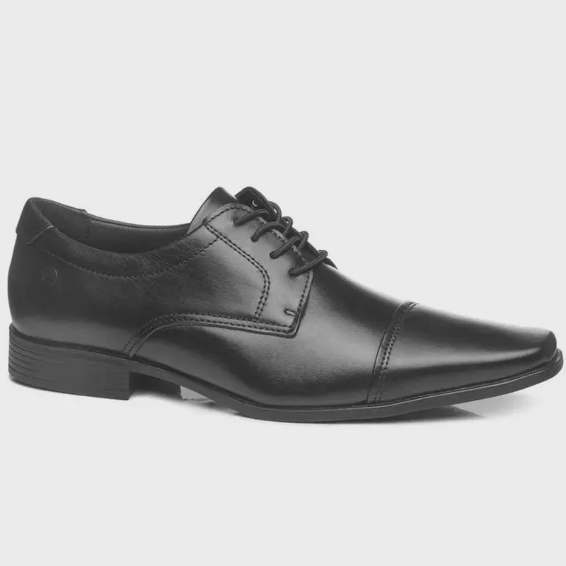 Sapato Social Masculino Couro Preto Pegada 127001-01
