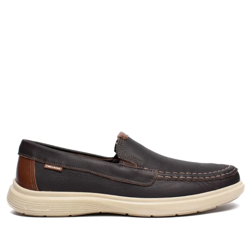 Mocassim Masculino Pegada Drive Estonado Couro - 42 - Pegada