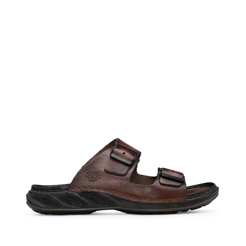 Chinelo Casual Homem Pele Castanho 39