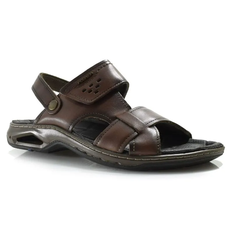 Sandália de Couro Masculina Pegada Marrom 133234 39