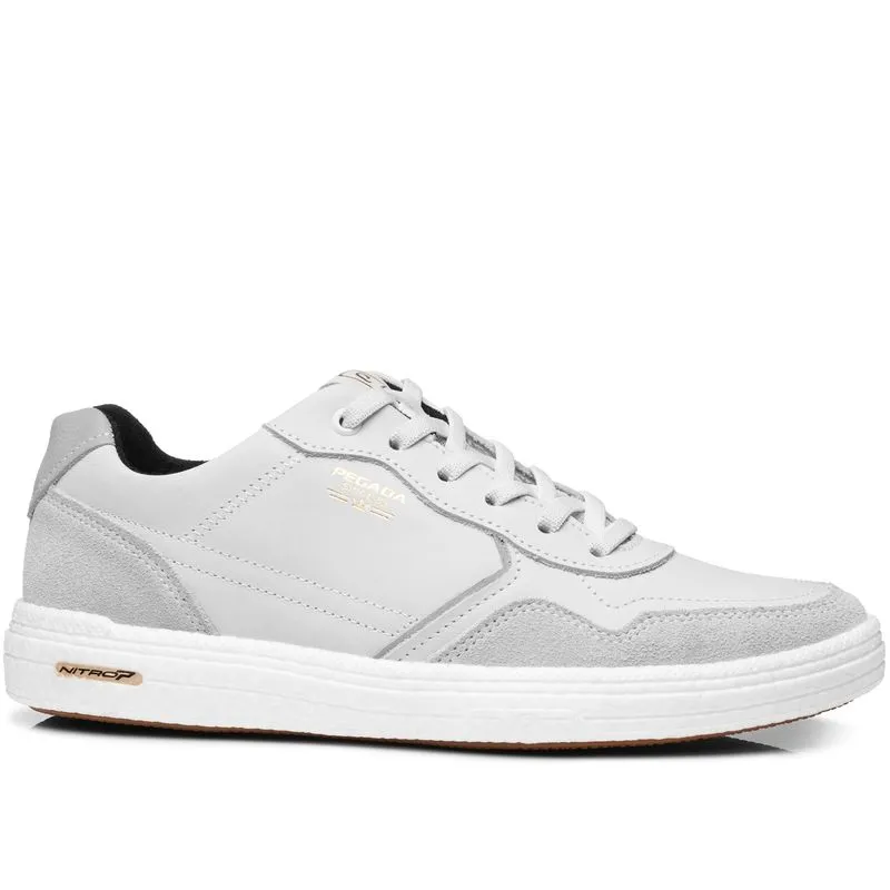Tênis Casual Pegada Masculino em Couro Giz 112003-04 39