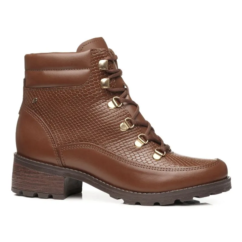 Coturno Pegada Feminino em Couro Terracota 281418-02 40