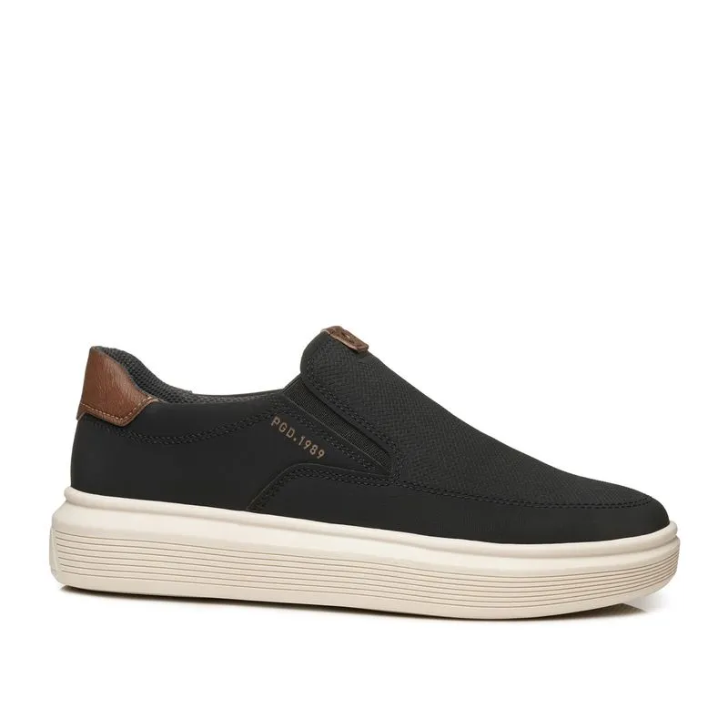 Tênis Casual Pegada Infantil em Microfibra Preto 372106-04 30