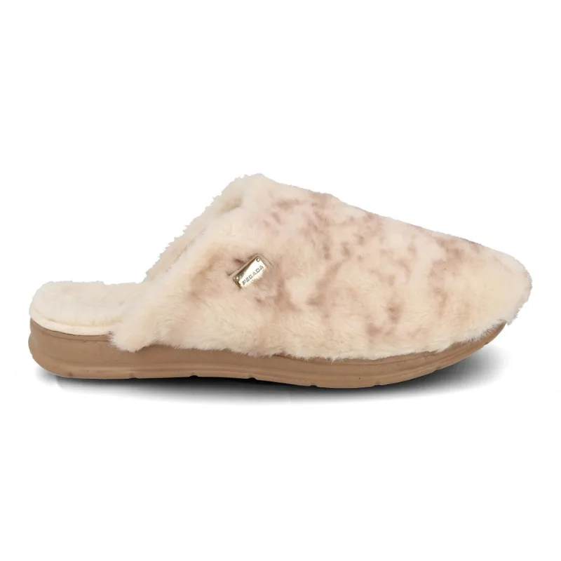 Pantufa Pegada Feminina Bariloche Areia Café 37