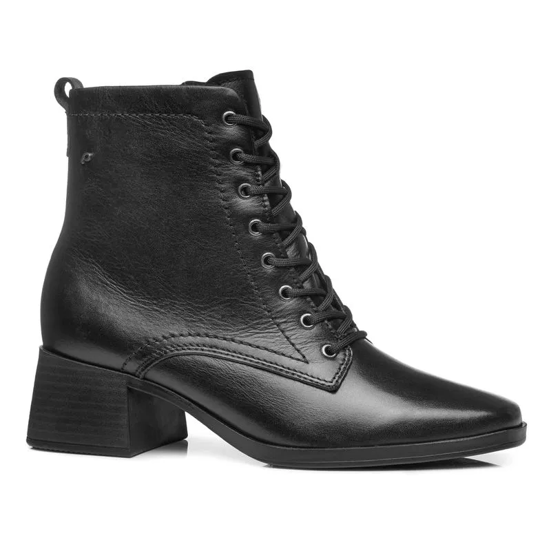 Bota Pegada Feminina em Couro Preto 282352-02 33