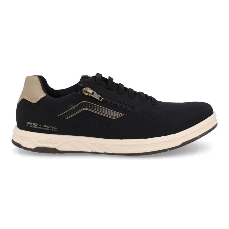 Sapatênis Pegada em Microfibra Masculino Preto PRETO - 41