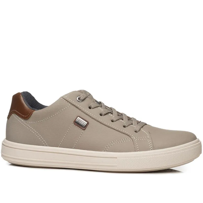 Tênis Casual Pegada Masculino em Couro Areia 111506-08 44