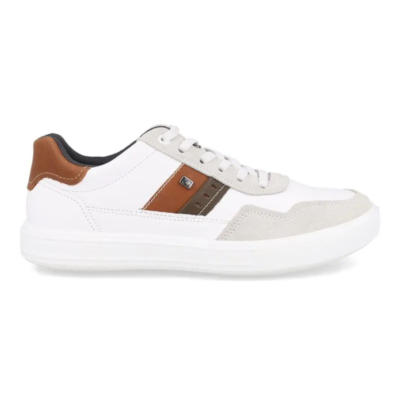 Sapatênis Pegada Couro Masculino Branco BRANCO - 37