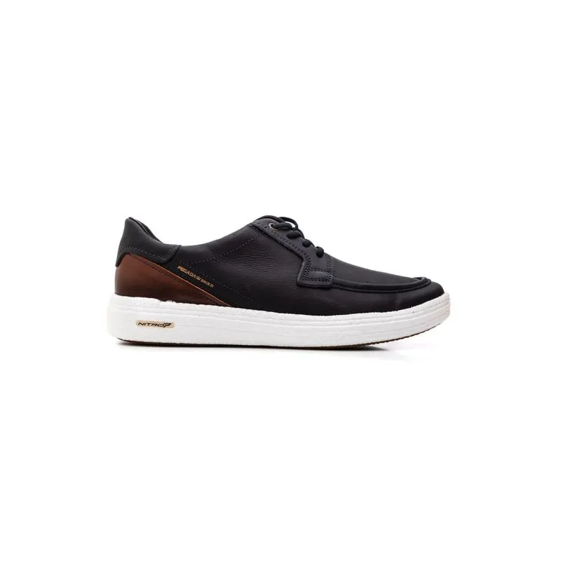 Sapato Pegada Casual Masculino Em Couro 112002-06 Marinho 44