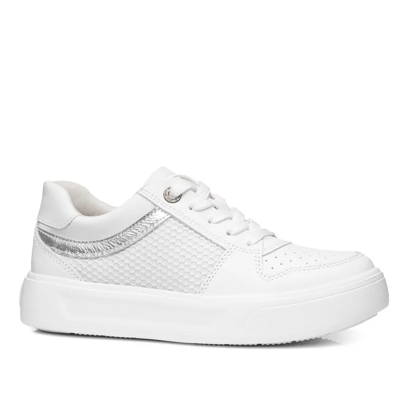 Tênis Pegada Feminino em Couro Branco 211213-11 36