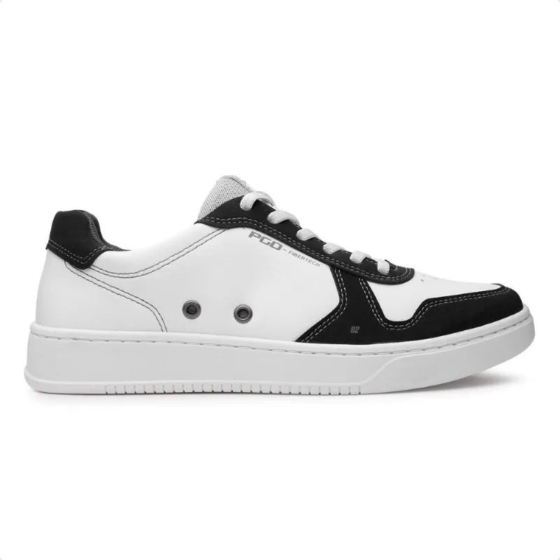 Sapatênis Pegada Small Casual Masculino 43 / Branco / Preto
