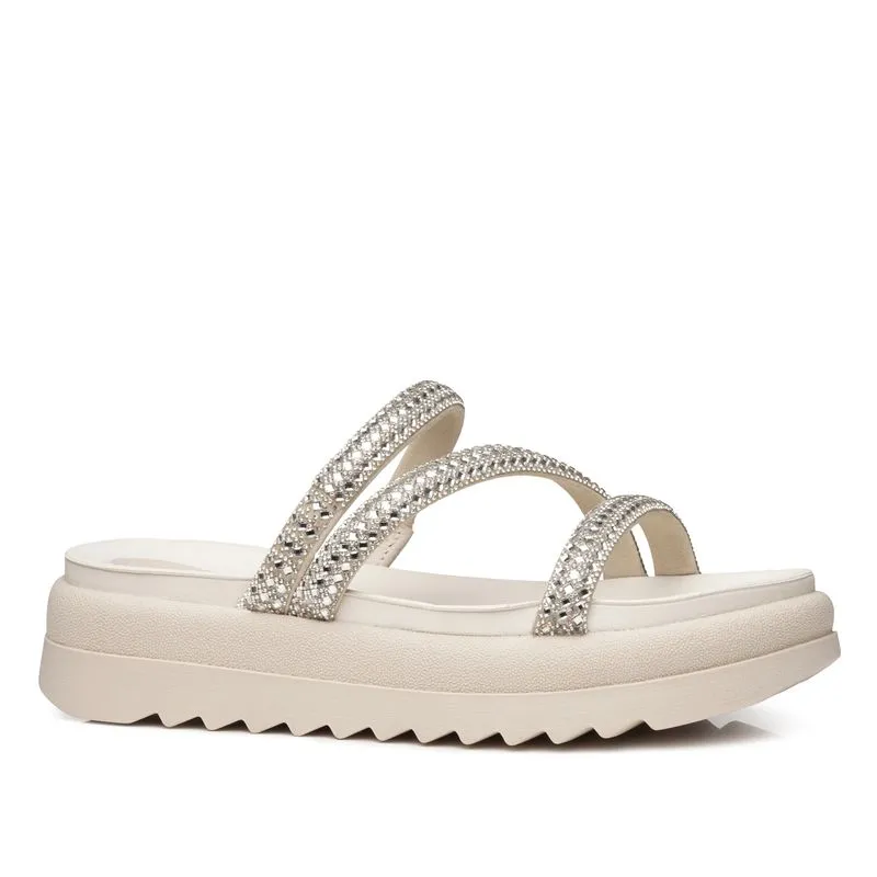 Chinelo Pegada Feminino em Couro Cristal 234454-01 40