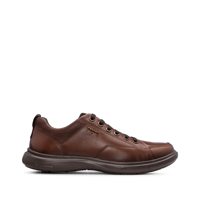 Sapato Casual Homem Pele Castanho 45