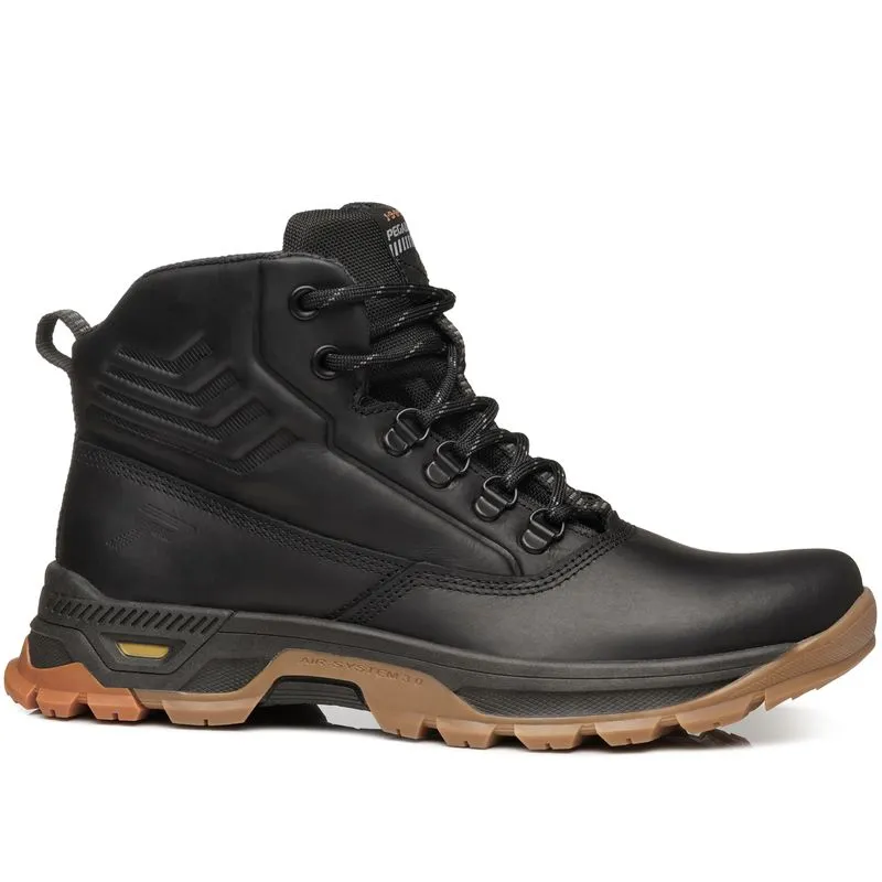 Bota Trekking Pegada Masculina em Couro Preto 150504-02 42