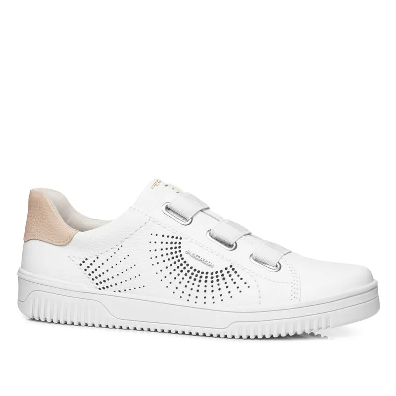Tênis Pegada Feminino em Couro Branco 211802-01 35