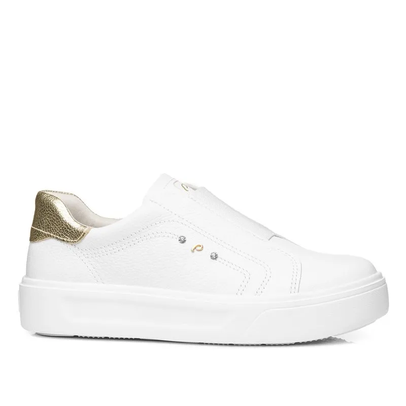 Tênis Pegada Feminino em Couro Branco 211218-01 35