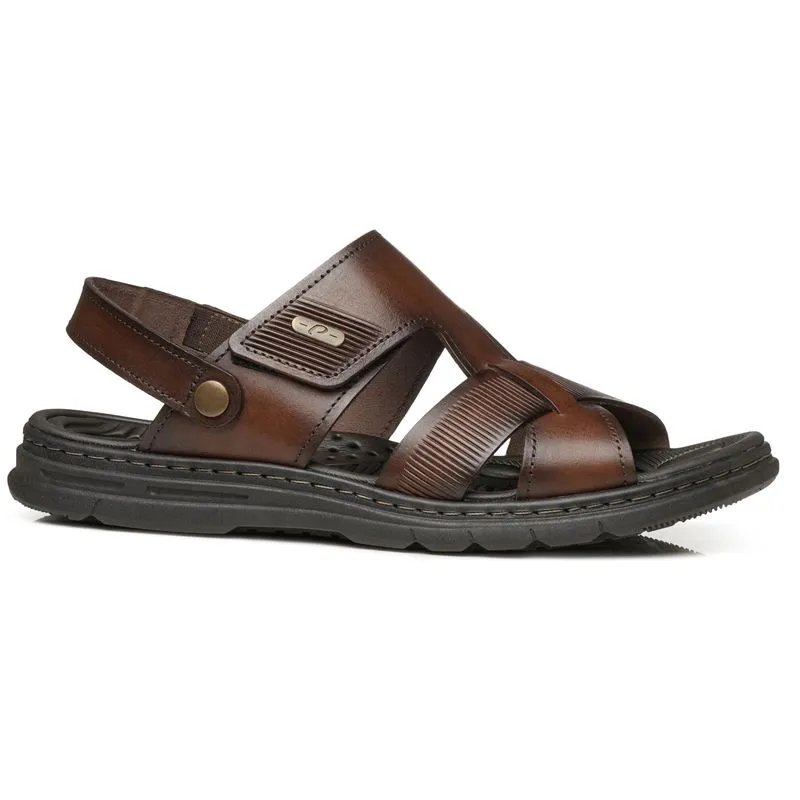 Sandália Casual Pegada Ultra Confort Marrom Masculina 43
