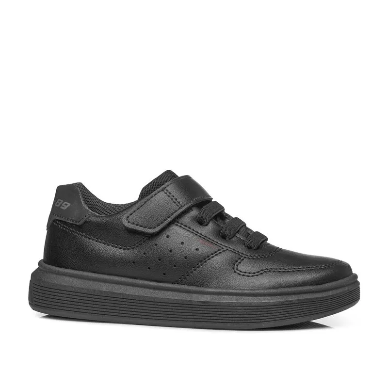 Tênis Casual Pegada Infantil em Microfibra Preto 372108-03 29